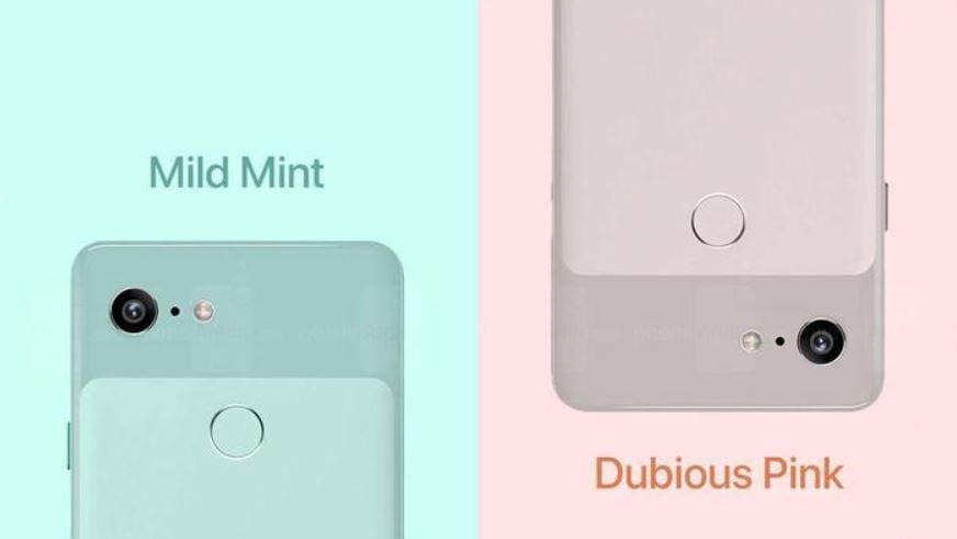 Google, Pixel 3 anche rosa e verde menta