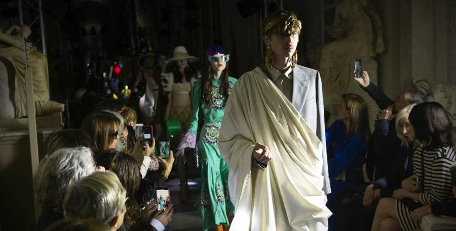 Gucci sfila ai Musei Capitolini, spettacolo a Roma